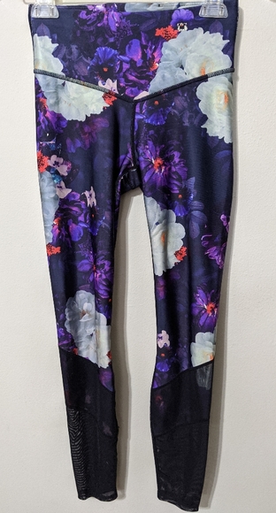 🌸NWOT JoyLab Highrise Floral Mesh Leggings - Picture 2 of 7